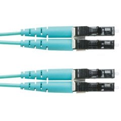 2 lif OM4 LC dupleks LC yönlü yama kablosu, düşük duman sıfır halojen (LSZH) 16 mm Std IL 36 metre, kablo ceketli
