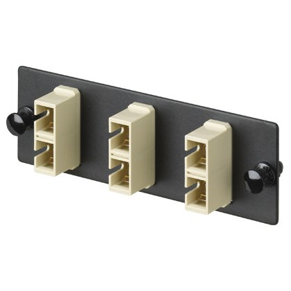 SC FAP zirkon dioksit seramik bölünmüş kollu 3 SC dupleks sahip tekli fiber optik adaptörler (Elektrikli Fildişi) ile yüklendi.