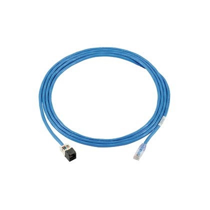 Kategori 6A performace, 23AWG, UTP Patch Kablo, LSZH, Jack, Beyaz, 50m takın.