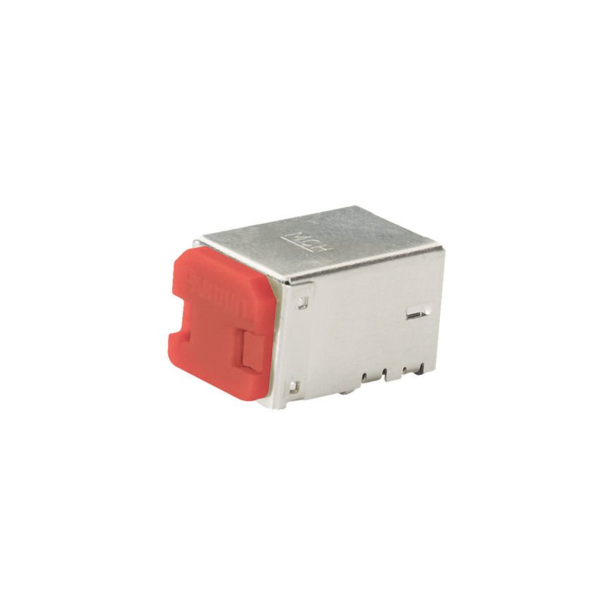 Kalıcı USB B tipi blok-out cihaz, 10 cihaz (kırmızı)