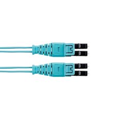 2 lif OM3 yama kablosu, LC itme çekme LC itme çekme, düşük duman sıfır halojen (LSZH), Standart IL 15 metre ile 16 mm ceket.