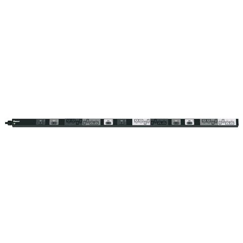 SmartZone ™ G5 Temel PDU - 32A, 415V dikey 3 Faz Wye PDU (12) C13 ve (12) C19 kapları, IEC 60.309 3P + K + E 6h 32A fişli bir 10' (3m) güç kablosu, ve önlemler 68.9 sahiptir ''U x 2.0'' W x 2.1'' D (1750.1mm x 50.8mm x 53.3mm) CE sertifikası ile uyumlu Re