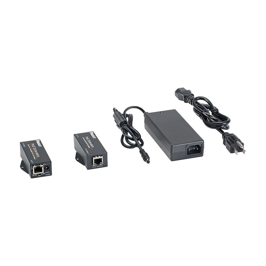 PoE Genişleticileri Kiti, 1 port Verici ve Alıcı Kutusu, 60 W Güç Kaynağı içerir