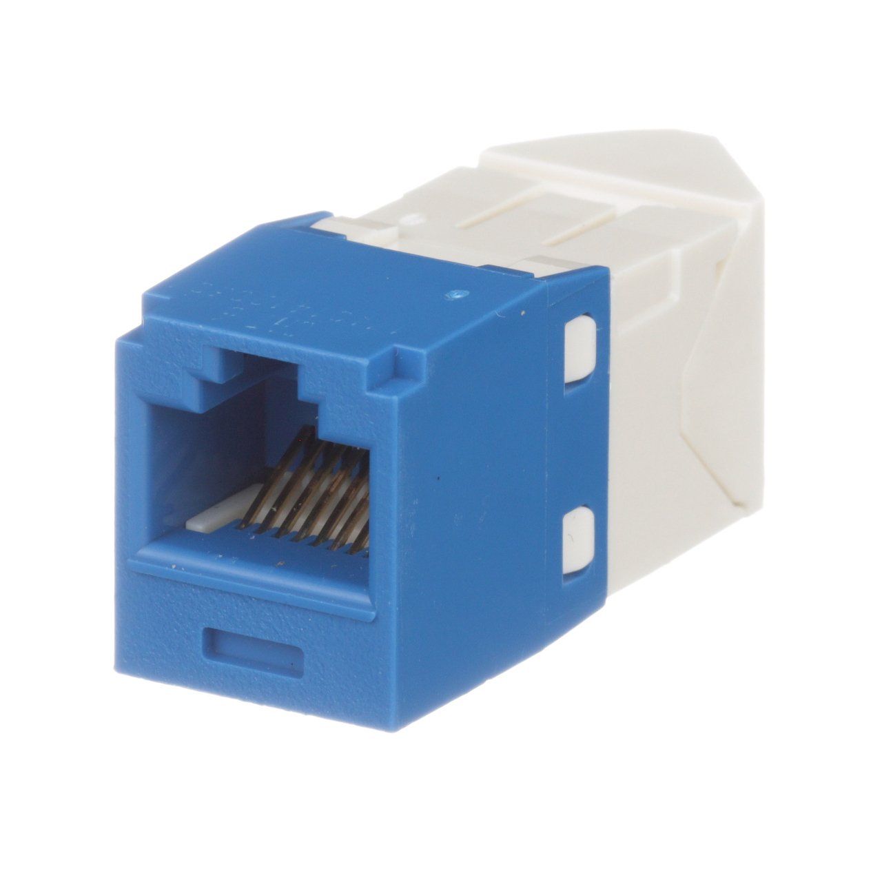 Cat 6 Sol / Sağ 45 Derece Açılı TG Jack Modülü, Mavi