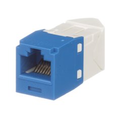 Cat 6 Sol / Sağ 45 Derece Açılı TG Jack Modülü, Mavi