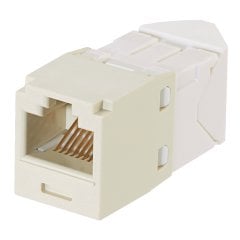 Kategori 6, 45 derece sola / sağa açılı RJ45, 8-konumunda, 8 telli genel modülü, elektrikli fildişi, 24 adet dökme paketi TGSJT sonlandırma aracı içerir.