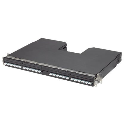 Hiçbir lif adaptörleri ile PViQ ™ 24-Liman Fiber Tepsi.
