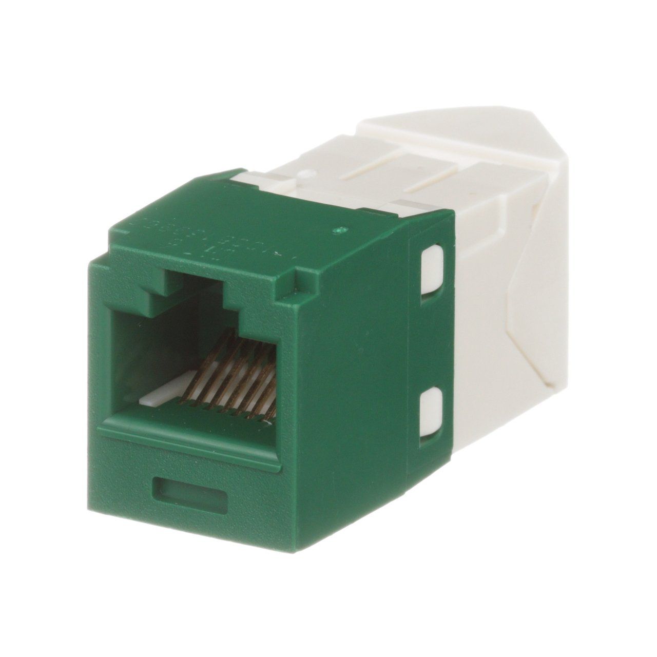 Cat 6 Sol / Sağ 45 Derece Açılı TG Jack Modülü, Yeşil