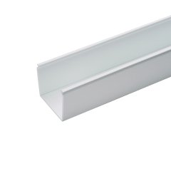 Panduct® tipi katı duvar kablo kanalı, 2 G x 2H, 6' uzunlukta, PVC, beyaz bir montaj delikleri FS.