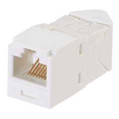 Kategori 6, 45 derece sola / sağa açılı RJ45, 8-konumunda, 24 adet beyaz, dökme paketi kapalı 8 telli evrensel modül, TGSJT sonlandırma aracı içerir.