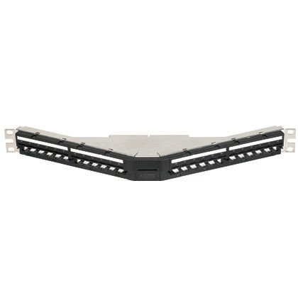 24 bağlantı açılı STP modüler akıllı modülü hazır patch panel doldurulmamış. Tüm Mini Com® STP Modülleri kabul eder.