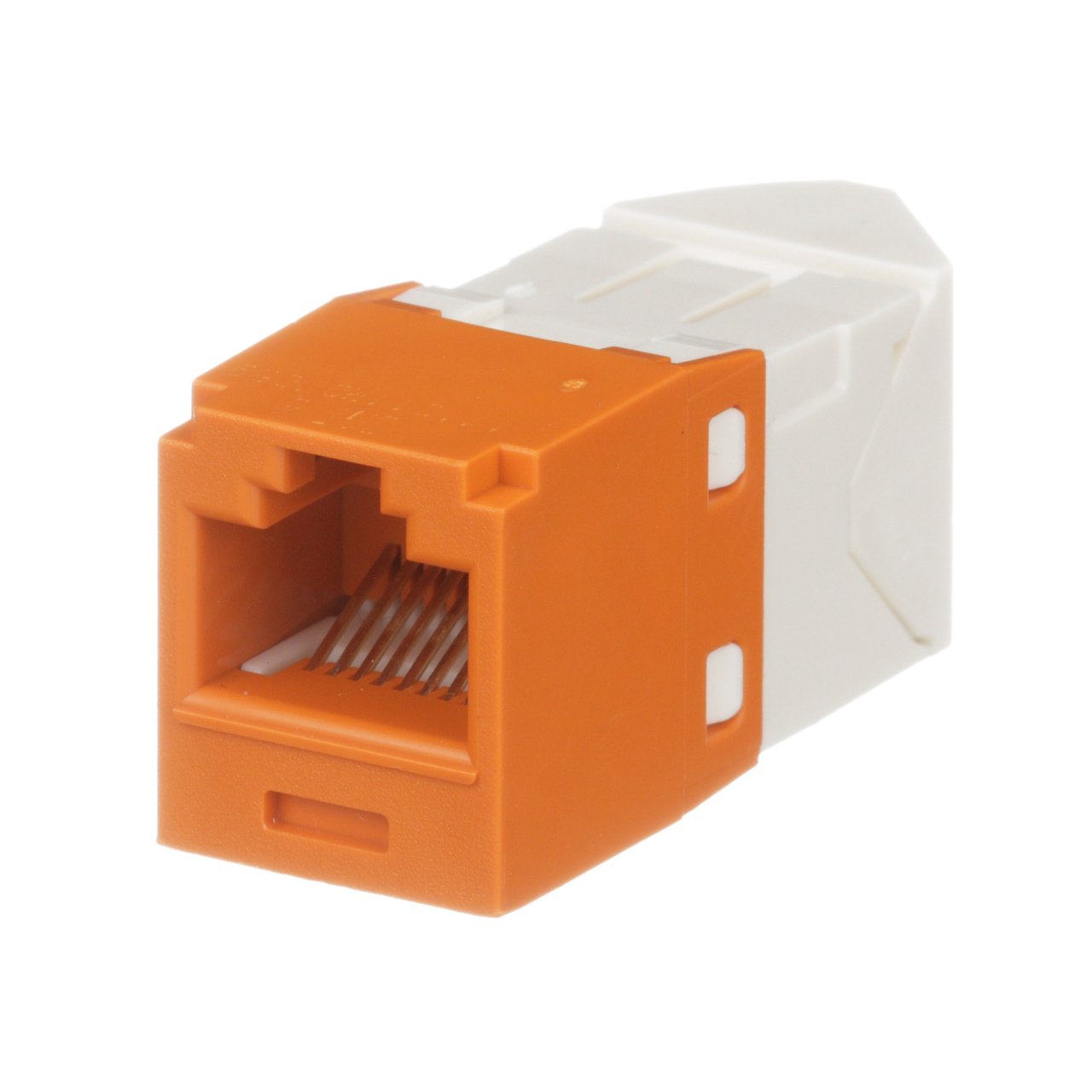 Cat 6 Sol / Sağ 45 Derece Açılı TG Jack Modülü, Turuncu