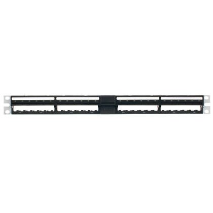 24 bağlantı UTP modüler akıllı modülü hazır patch panel doldurulmamış. Tüm Mini Com® UTP ve LC Fiber Optik Modülleri kabul eder.