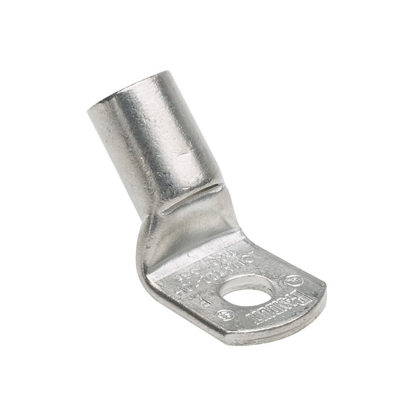 Bir delikli, metrik iletken, pencere pabucu 150mm² 2r, 120mm² sınıfı 5f / 6f, M12 saplama deliği, 45 ° 'lik açılı bir dil ile standart bir kovan.