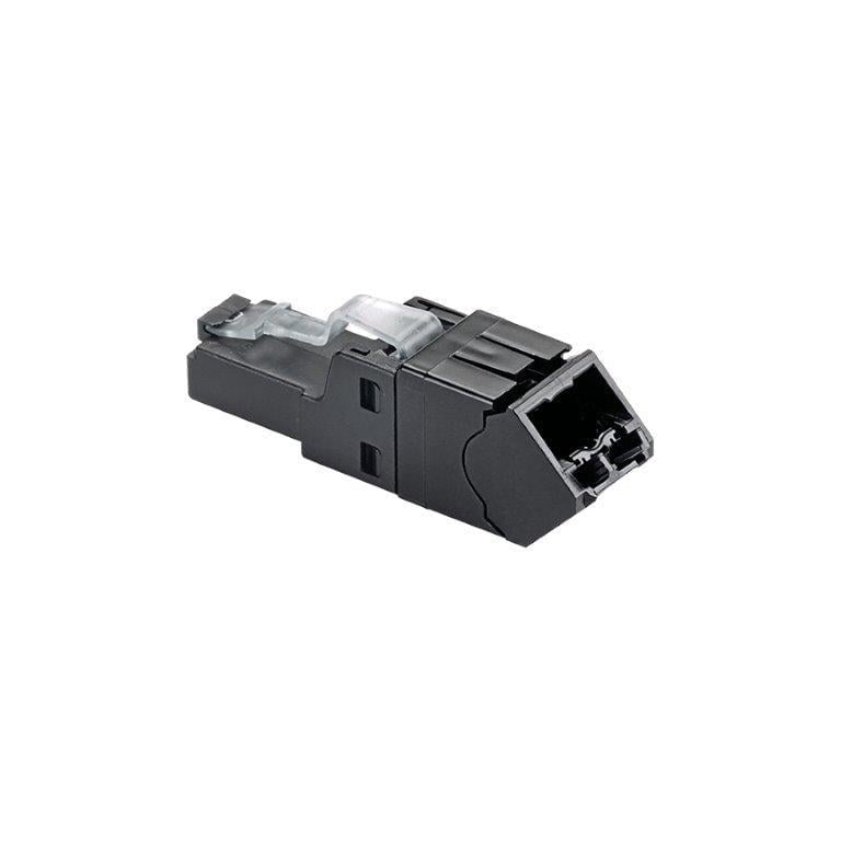 Açılı TX6A, Kategori 6A UTP Alan Dönem RJ45 fişi basit-eklemek alan sona priz ve kolay 4 çift korumasız bükümlü çift kablo yönlendirme olup. Kategori 6A performansı, Kategori 6 ve 5e sistemleriyle de uyumlu. 10 parça dökme paketi.