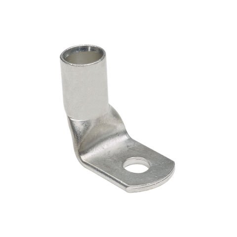 Bir delikli, metrik iletken, pencere pabucu 150mm² 2r, 120mm² sınıfı 5f / 6f, M8 saplama deliği, 90 ° açılı bir dil ile standart bir kovan.