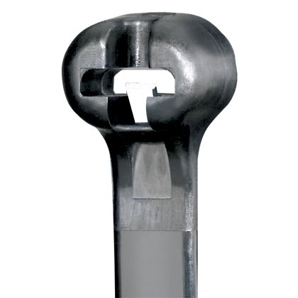Kubbe-Top® diken ty kablo bağı, minyatür kesiti, 6.3 (160 mm) uzunluğunda, ısı stabilize naylon 6.6, siyah.