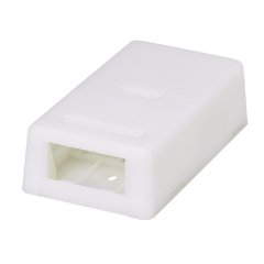 Mini Com® Ultimate Kimliği yüzey kutusu iki Mini-Com® Modülleri kabul monte. Montaj vidaları, yapışkan destek, kablo bağı ve etiket kapakları ile tedarik edilir. Elektrik Fildişi. ETİKET DAHİL DEĞİLDİR