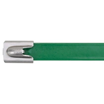 Pan-Steel® Polyester Tam Kaplı Kablo Bağları eşsiz kendinden kilitli kafa tasarımı ile kurulumu hızlandırmak olduğunu kravat herhangi bir bölümüne kilitler. Ayrıca, 316 paslanmaz çelik sarılır UV-dirençli, halojen içermeyen, düşük duman polyester işçi güv