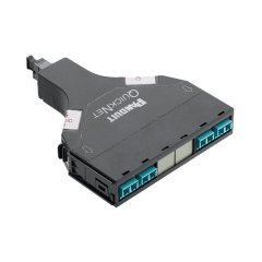 Ön LC OM3 8 fiber 40GbE-E SFQ Kaset su adaptörler, standart kaybı, arka erkek MTP (pin) çift yönlü; Metot B bağlantısı.
