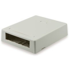 Mini Com® Ultimate Kimliği yüzey kutusu dört Mini Com® Modülleri kabul monte. Montaj vidaları, yapışkan destek, kablo bağı ve etiket kapakları ile tedarik edilir. Uluslararası Beyaz. ETİKET DAHİL DEĞİLDİR