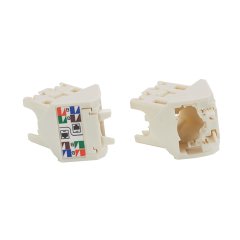 Kategori 6 45 ° açılı sol / sağ TG tel kapağı kapalı mekanlarda jaka yönlendirme geliştirilmiş kablo sağlar. TGSJT Fesih Aracı ile kullanım içindir. 10 pk.