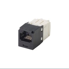 Anahtarlı, PanView iQ ™ (PViQ ™) Kategori 6, RJ45, 8-konumunda, 8-tel, UTP siyah modülü.