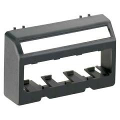 endüstri standardı açılması için Mini Com Ultimate Kimliği modüler mobilya aynası, dört Mini Com® Modülleri kabul eder. Elektrik Fildişi.