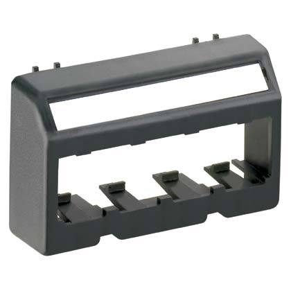 endüstri standardı açılması için Mini Com Ultimate Kimliği modüler mobilya aynası, dört Mini Com® Modülleri kabul eder. Uluslararası Grey.