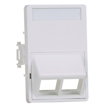 NetKey kaplamasını LK Clic'Line Serisi ön kaplaması ile kullanım için, LK kutusuna geri çıtçıtlı, tek 2/1 boy insert, etiket ve etiket kapağı eğimli içermektedir iki kilit taşı modülleri kabul eder. Avrupa Beyaz