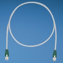 Kategori 5e, her iki ucunda, Pan-Plug® Korumalı Modüler Fişler, Green, 4 metre ile korumalı yama çekin.