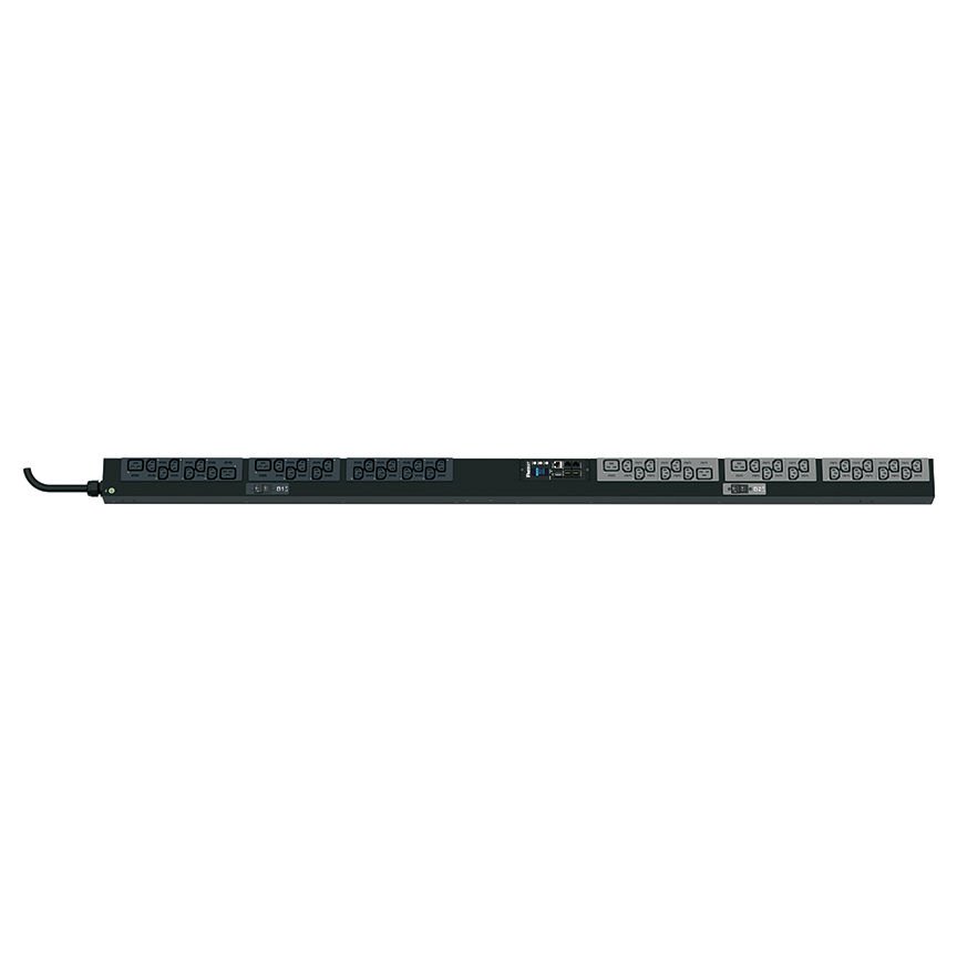 SmartZone ™ G5 başına Çıkışı (MSPO Seri) 60.309 2P + E 6h 32A fiş ve önlemler 68,898 ''U x 2.047'' W x PDU, 32 tek bir faz, 230V, (38), C13 ve (6) C19 kapları, IEC Raf Anahtarlı İzlenen 2.1'' D (1750.1mm x 50.8mm x 53.3mm) Renk:. Siyah
