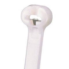 Kubbe-Top® diken ty kablo bağı, standart kesiti, 8.0 (203 mm) uzunluğunda, naylon 6.6, beyaz.