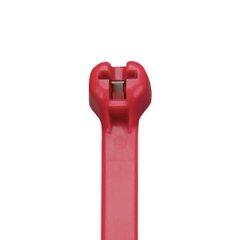 Kubbe-Top® diken ty kablo bağı, standart kesiti, 8.0 (203 mm) uzunluğunda, naylon 6.6, kırmızı.