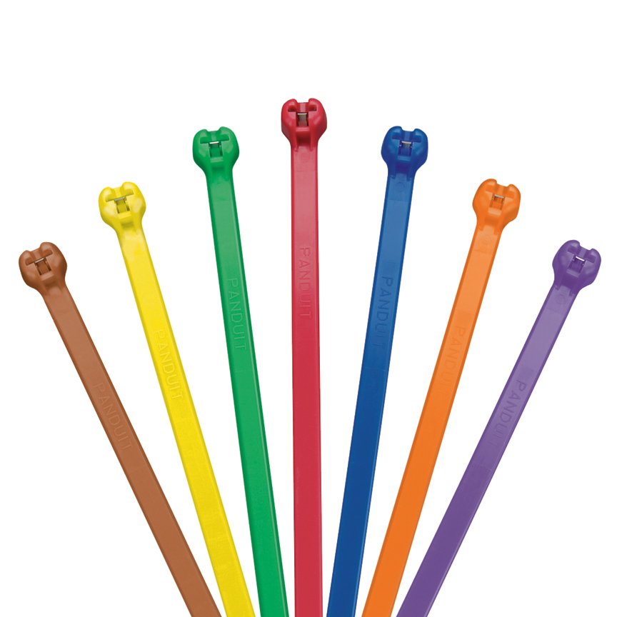 Kubbe-Top® diken ty kablo bağı, standart kesiti, 8.0 (203 mm) uzunluğunda, san bir naylon 6.6,.