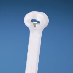 Kubbe-Top® diken ty kablo bağı, standart kesiti, 8.0 (203 mm) uzunluğunda, naylon 6.6, doğal - Avrupa.