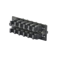 Opticom® MPO FAP ile yüklenmiş, on iki (12) anahtar-up / anahtar kadar Opticom® veya Opticom® QuickNet ™ Patch Paneller ve Fiber Kutuları, odun kömürü gri için yatay olarak MPO fiber optik adaptörler,.