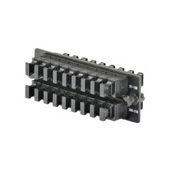 Opticom® MPO FAP ile yüklü onsekiz (18) anahtar-up / anahtar kadar Opticom® veya Opticom® QuickNet ™ Patch Paneller ve Fiber Kutuları, odun kömürü gri için yatay olarak MPO fiber optik adaptörler,.