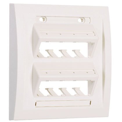 Mini Com Ultimate Kimlik İcra serisi çift çete eğimli aynası, sekiz Mini Com® Modülleri kabul etiket cepleri içerir. Elektrik Fildişi. ETİKETLER DAHİL DEĞİLDİR