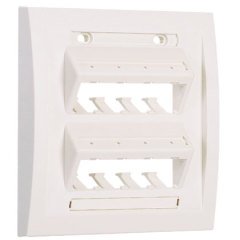 Mini Com Ultimate Kimlik İcra serisi çift çete eğimli aynası, sekiz Mini Com® Modülleri kabul etiket cepleri içerir. Uluslararası Grey. ETİKETLER DAHİL DEĞİLDİR
