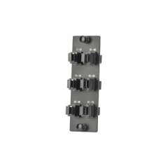 Opticom® MPO FAP altı (6) anahtar-up / anahtar aşağı Opticom® veya Opticom® QuickNet ™ Patch Paneller için dikey olarak yönlendirilmiş MPO fiber optik adaptörler ve Fiber Kutuları, siyah yüklü