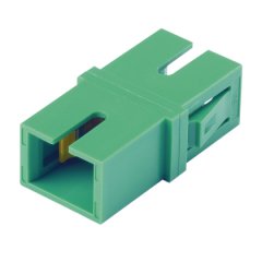 zirkonyum oksit seramik bölünmüş kol SC APC simpleks sahip tekli fiber optik adaptör.