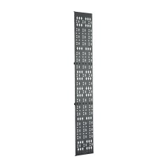 Kombinasyon PDU / kablo yönetim aparatı, 305mm (12) 51 RU kabinin içinden 42 RU geniş tam uzunluklu. Siyah renk