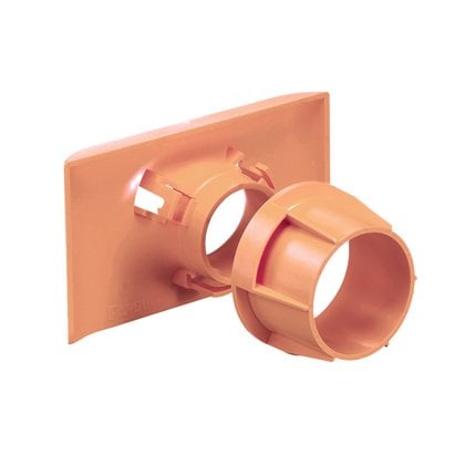 1.5 (38 mm) çapında bölünmüş içine yol kablo için kullanılır 4x4, 6x4 yan duvarındaki bir delik doğrudan boru ve 12x4 FiberRunner® kanal ya da 4x4 Fiber kanal Kanal Oluklu. çıkışında 1 (25,4 mm) bükülme yarıçapı kontrol sağlar. matkap dahildir