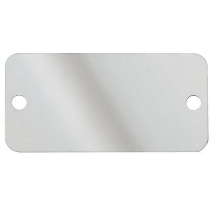 Marker levha, iki delik, 304 Paslanmaz Çelik, 3.50'' x 1.7'' .