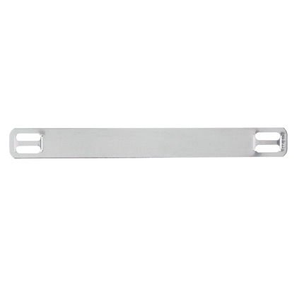 Marker levha, dört delik, 304 Paslanmaz Çelik, 3.50'' x 0,38'' , standart paket.