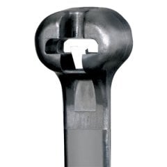 Kubbe-Top® diken ty kablo bağı, hafif-ağır kesiti, 18.1 (460mm) uzunluğu, siyah termik olarak stabilize hava şartlarına dayanıklı naylon 6.6,.