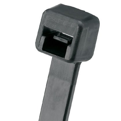 Tüm-Ty® kilit bağlantı, ara kesit, 9.7 (246mm) uzunluğu, naylon 6.6, siyah.