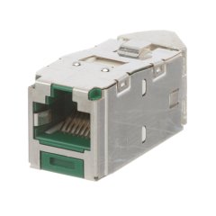 Kategori 6A / Sınıf EA ve Kategori 6 / E sınıfı, 8-pozisyonunda Açılı Korumalı Jak Modül 4-çift 22-26AWG sona erer, 100 ohm bükülmüş çift kablo ve aletin aşağı zımbanın kullanımını gerektirmez eder. Açılı Korumalı jakı Modülleri seçeneğini sağlayacaktır