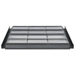 Dışarıda Drop paneli Çatı 6 ft Net-İçeren ™ evrensel Koridor Sınırlama tavan ızgara Kiti (1800 mm).; Beyaz